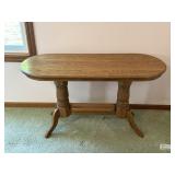 Oak Sofa Table with Turned Legs