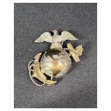 Sterling Silver USMC EGA Brooch Pin