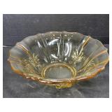 Amber Glass Bowl