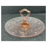 Pink Depression Glass Platter