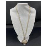 Vintage Owl Pendant Necklace