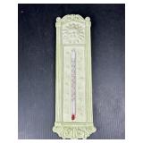 10.5ï¿½ Decorative Sun Face Wall Thermometer Plaque