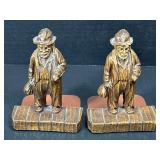 Wooden Man Bookends
