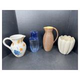 4 Decorative Pitchers & Vases