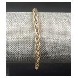 14K Gold Braided Chain Bracelet