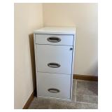 Metal Filing Cabinet With Office Supplies