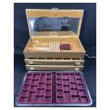 Vintage jewlery box and tray