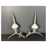 2 Vintage Lightning Rod Finials