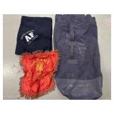 Military Collectibles and canvas bag