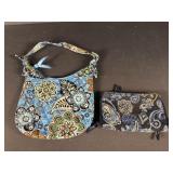 Vera Bradley Blue Purse and Wallet