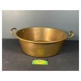 Vintage Brass Wash Tub with Handles