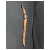 Vintage Wooden Harness Hame with Metal Rings