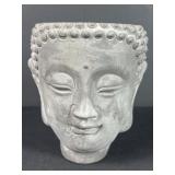 6.5" Concrete Buddha Head Planter