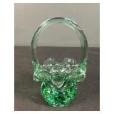 Fenton Basket Glass Paperweight