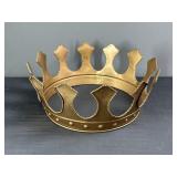 13" Gold Metal Crown Decor