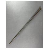 Stacked leather Walking Stick