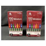 2 Packs Of 100 Miniature Christmas Lights