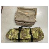 London Fog Garment Bag and Camo Duffle Bag