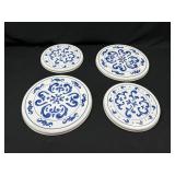 Blue and White Burner Covers