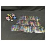 Foil Trading Cards & Monster Figures Lot