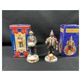 Emmett Kelley Jr Clown Ornaments 1999 & 1994