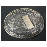 American can company 1985 belt buckle