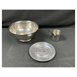 Paul Revere Bowl, Mug, and Shenandoah Ship Plate