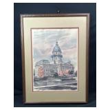 Paul N. Norton Illinois State Capitol Framed Print