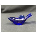 Blue Glass Dolphin Paper Weight