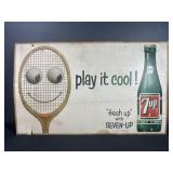 1958 7-Up Play It Cool Cardboard Advertisement