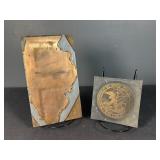 Illinois State and Seal copper printing Plates
