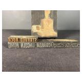 Abraham Lincoln Home Starved Rock Printing Blocks