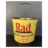 Rad Soap 20 lb Metal Advertising Bucket