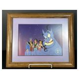 Disney Aladdin 1996 Lithograph Framed