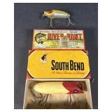 Vintage South Bend & Heddon River Runt lures