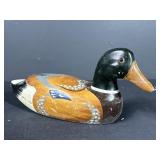 Hand-Carved Mallard Duck Wooden Decoy