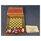 Travel Chess Set w/ Folding Board & Case