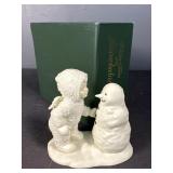 Dept 56 Snowbabies w Snowman Figurine Box