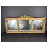 Antique Etched Glass Mirror