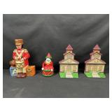 Cast Iron Door Stops and Pinocchio Bank