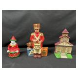 Cast Iron Door Stops and Pinocchio Bank