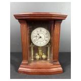 Seiko Quartz Anniversary Style Mantel Clock Glass