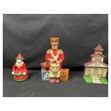 Cast Iron Door Stops and Pinocchio Bank