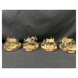 Thomas Kinkade Cottage Figurines