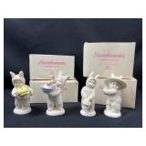Snowbunnies Dept 56 Figurines Set of 4