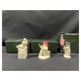 Snowbabies Dept 56 Figurines Set of 3 w Boxes