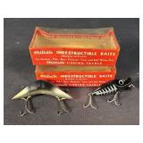 2 Vintage Millsite Fishing Lures with Boxes
