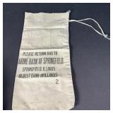 Marine  Bank of Springfield IL Bank Bag