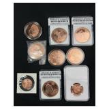 (9) Copper Coins
