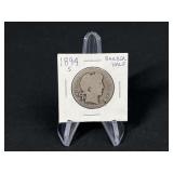 1894 S Barber Silver Half Dollar